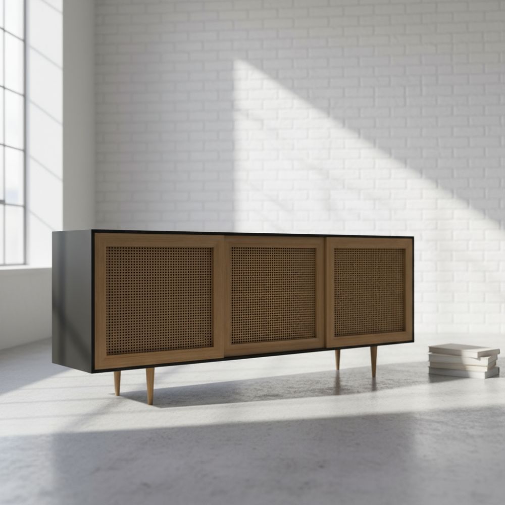 Rattan 3 Door Server - Image 4