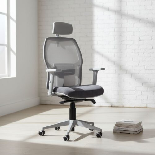 Airo Grey High-Back Chair