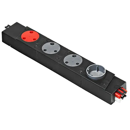 Oblique Power Base with Sockets