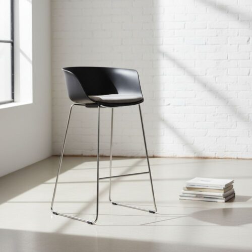 Loria Barstool with Chrome Frame